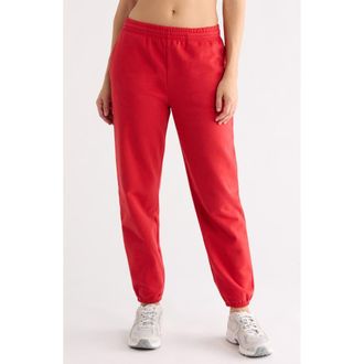 Beyond Yoga On the Go Cotton Blend Joggers in Ruby Red at Nordstrom Rack, Size X-Large