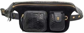CLARIS VIROT Rom&eacute;o Heuptas - Dames - Heuptassen - Zwart - ONE Size - Leer - Tassen