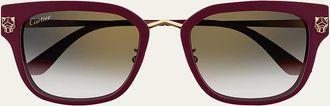 Cartier Round Acetate Sunglasses