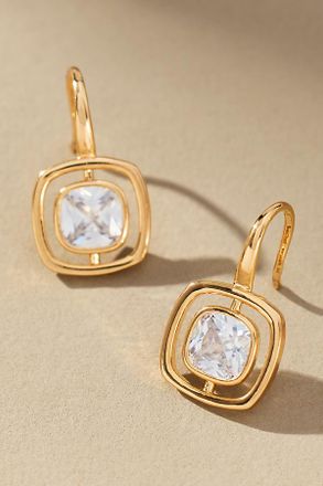 Maeve Small Bezel Crystal Earrings