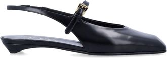 Prada Leder-Slingback-Ballerinas