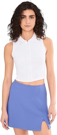 Travis Mathew Moveknit Rib SL Zip Womens Clothing White : 2XL, Elastane/Polyamide