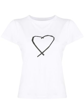 agnès b. Brando cotton T-shirt - women - Cotton - 3 - White