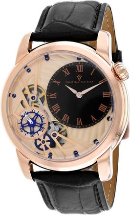 Christian Van Sant Mens Rose gold dial Watch