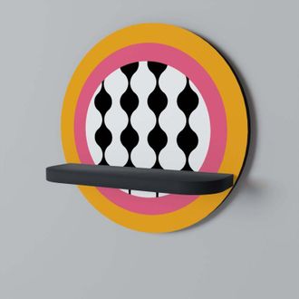 OEM L&aacute;grimas En El Cielo Estante Redondo Negro