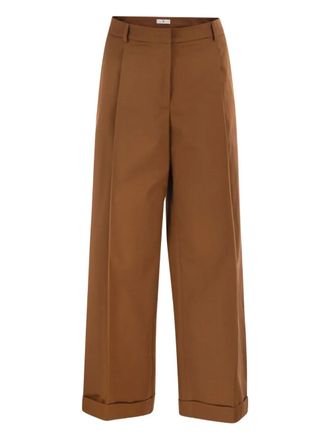 Pantaloni Torino turn-up trousers - Brown