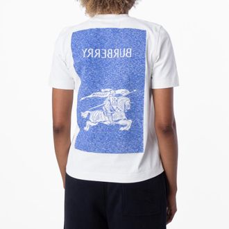 Burberry Equestrian Knight Print T Shirt, Size XX-Small