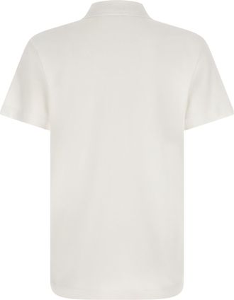 Versace Mens White Cotton Polo Shirt