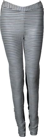 Gareth Pugh leather and nylon leggings