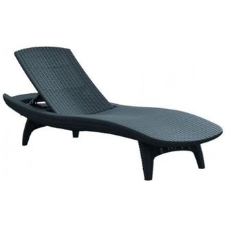 Allibert Allibert By Keter Chaise Longue Pacific, 4 Posiciones, 197 X 75 X 41 Cm, Grafito (230674)