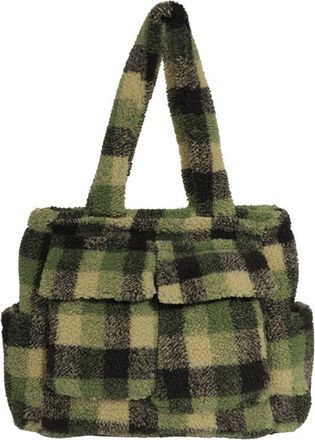 Generic Autumn and winter faux plush large bag fashionable shoulder handbag