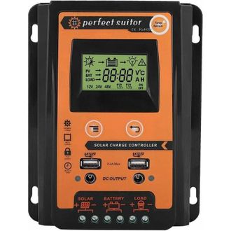OEM Para Controlador Solar 30a Regulador De Carga Solar Regulador De Bater&iacute;a De Panel Doble Pantalla Lcd (30a)