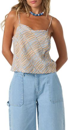 O'Neill Matilda Stripe Camisole in Dark Khaki at Nordstrom, Size Xx-Large
