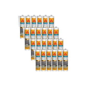 Sika Sika - Lote De 24 Selladores De Silicona De Secado R&aacute;pido Seal-182 Sanitaire Express 1h - Blanco - 300ml