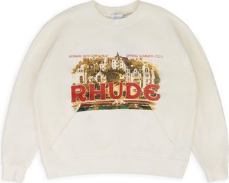 Rhude Vintage White City Crewneck
