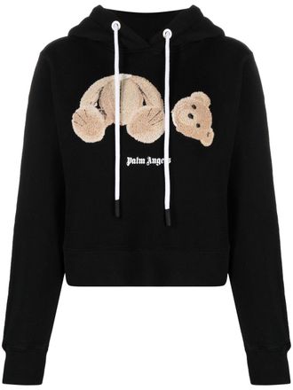 Palm Angels Hoodie met trekkoord - Zwart