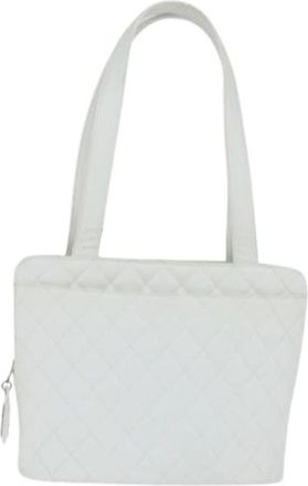 Chanel Pre-owned Shoulder Bags, female, White, Size: ONE SIZE Pre-owned Vintage Shoulder Bag