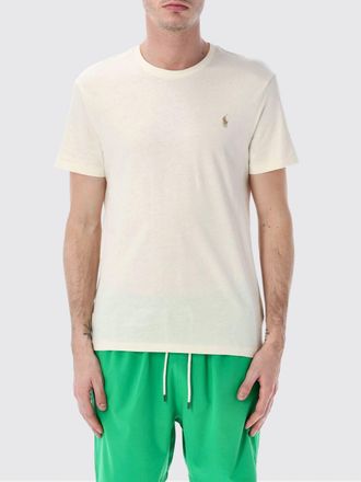 Polo Ralph Lauren T-shirt slim fit in cotone con logo ricamato e girocollo