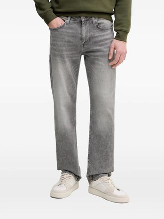 Guess Co logo-patch jeans - Grey