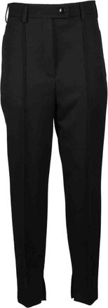 Prada Wollen Stretch Broek - Dames - Broeken - Zwart - S - Wol - Broeken