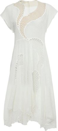 Stella McCartney Abito midi asimmetrico - Bianco