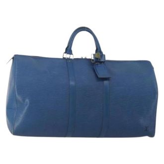 Louis Vuitton Pre-owned Boston Bag - unisex - Pre-owned - Blauw - Maat: ONE Size Leer