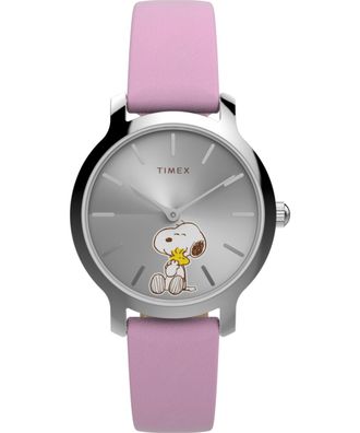 Timex Peanuts Transcend Dames Horloge Paars TW2Y26000