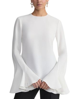 Lafayette 148 New York Godet Sleeve Blouse