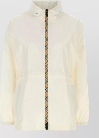 Burberry nylon relaxed-fit short single-breasted coat
