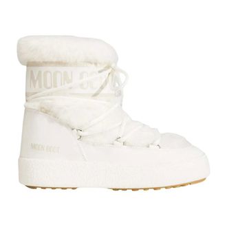 Moon Boot Schoenen, Dames, Wit, 38 EU, Leer, Icon Low Boot