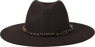 Golden Goose Wool Wide-Brim Fedora Hoed - Dames - Accessoires - Bruin - Maat: M Wol