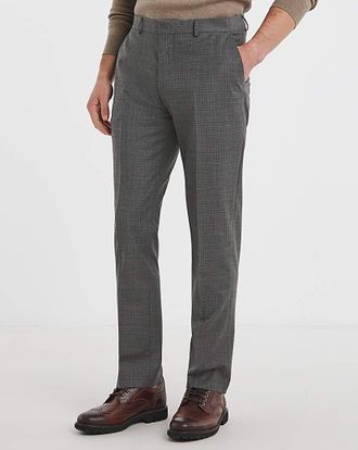 William Hunt Savile Row Textured Grey Suit Trouser