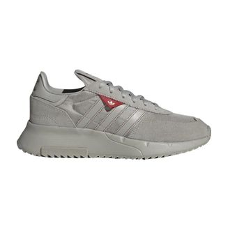 adidas Grijze Technische Sneakers - Heren - Hardloopschoenen - Grijs - 42 2/3 EU - Leer - Fitness