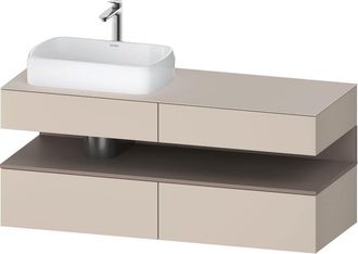 Duravit Qatego Consola Mueble Bajo Lavabo, 2 Extensiones, 2 - Duravit
