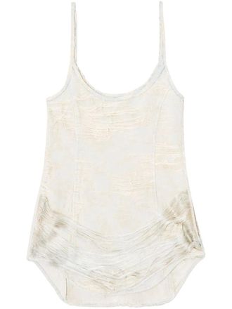 Diesel mini denim dress - White