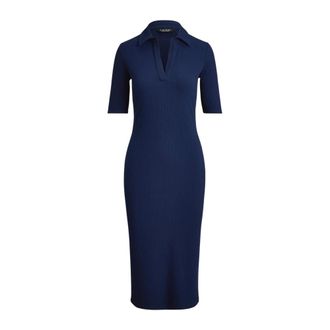 Ralph Lauren Knitted Dresses, female, Blue, Size: M Knitted Dresses