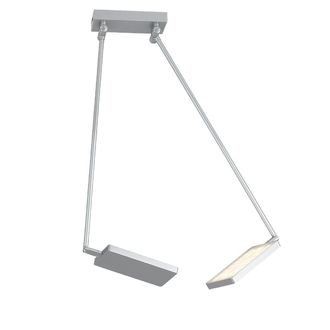 Luce-Ambiente-Design Plafonera LED Book en Aluminio Gris Con Difusores Orientables 3200k