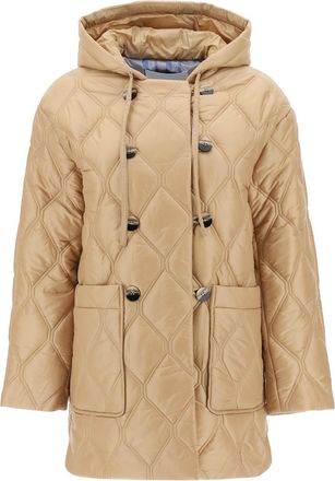 Ganni Hooded Quilted Jacket