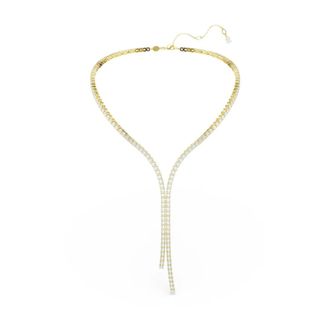 Swarovski Matrix Y Halsketting - Dames - Kettingen - Geel - ONE Size - Accessoires