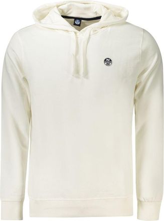 North Sails White Cotton Mens Hooded Mens Sweatshirt