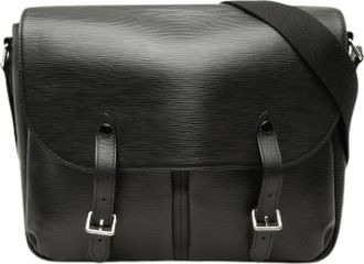 Louis Vuitton Pre-owned Messenger Bag - Dames - Vintage Schoudertas - Zwart - ONE Size - Leer - Vintage