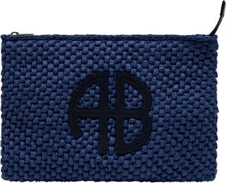 Anine Bing Clutches, female, Blue, Size: ONE SIZE Rio Pouch