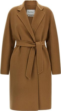 Max Mara Brown Notched Lapel Trench Coat