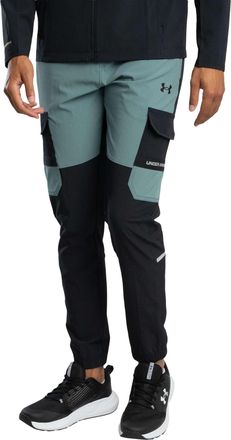 Under Armour Mens Tech Utility Woven Joggers, Back/Green, L