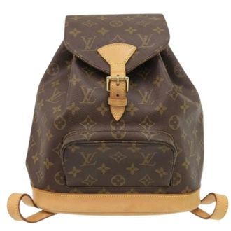 Louis Vuitton Pre-owned Backpacks, female, Brown, Size: ONE SIZE Pre-owned Canvas louis-vuitton-bags