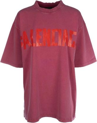 Balenciaga Hombre, Camisetas, Rosa, Talla: L