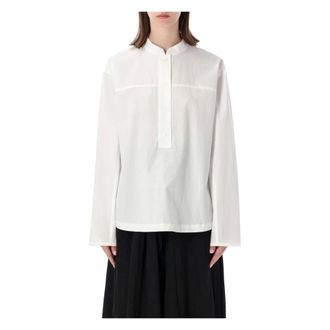 STUDIO NICHOLSON Blouses, female, White, Size: 2XS Vega Shirt