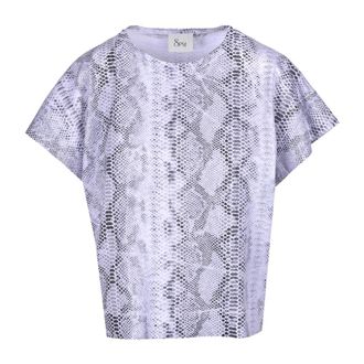 8pm T-Shirts, female, Gray, Size: XS T-shirt Nairobi Stampa Snake