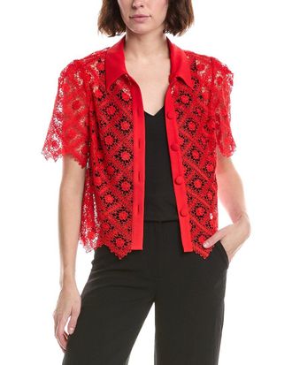 Milly Addison Tile Lace Shirt