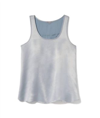 Pj Harlow Womens Laura Satin Tank In Morning Blue